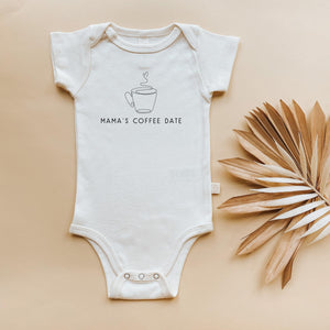 Mama's Coffee Date Organic Baby Bodysuit