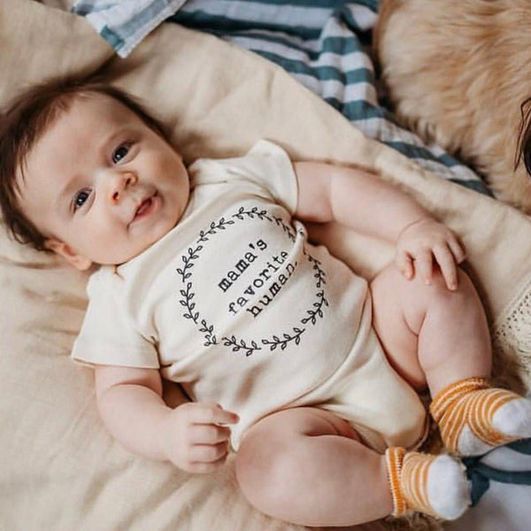 Mama's Favorite Human Organic Baby Bodysuit
