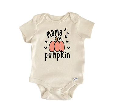 Mamas Pumpkin Fall - Baby Boy Girl Clothes Bodysuit Funny Cute Baby Bodysuit