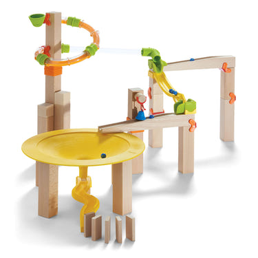 "Marble Run Funnel Jungle Starter Set for kids - colorful tracks and funnels for endless fun and creativity."