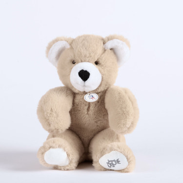 MARTIN | Beige Plush Bear (30 cm) | Made in France - MOOGCO Baby
