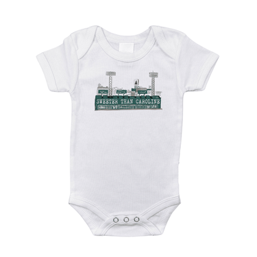 Massachusetts Sweeter than Caroline Baby Onesie - Cute short sleeve bodysuit for infants, perfect for any occasion.