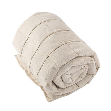 Organic Flax Seed Quilted Weighted Blanket