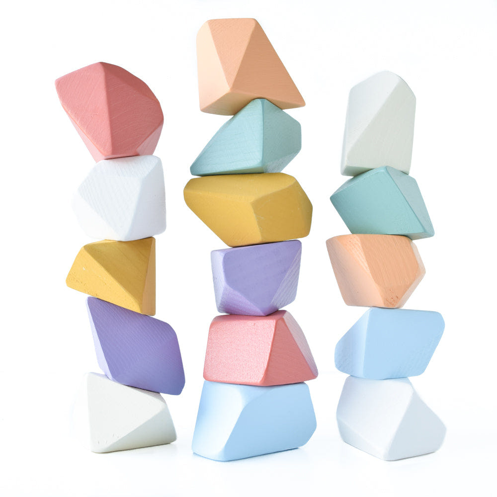 Matte Rainbow Set of 16 baby health and safety products for colorful, safe playtime.