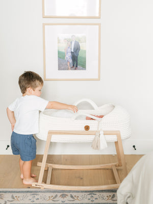 Standard Moses Basket with Round Hood