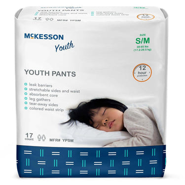 McKesson Unisex Youth Absorbent Underwear - Comfortable and discreet protection for active kids.
