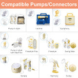 Maymom Narrow Neck Flange for Medela & Lansinoh, angle 4 view, essential spare part for breastfeeding moms.