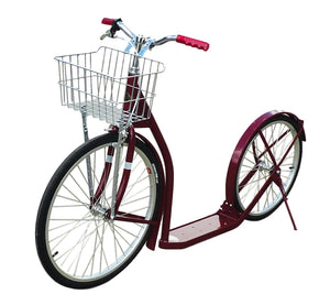 Amish-Made Deluxe Kick Scooter Bike, 24" Front Wheel 20" Rear Wheel, Adult-Size