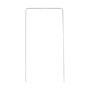 Set of 9 White Croquet Wickets, Sturdy 7 Gauge Square Hoops
