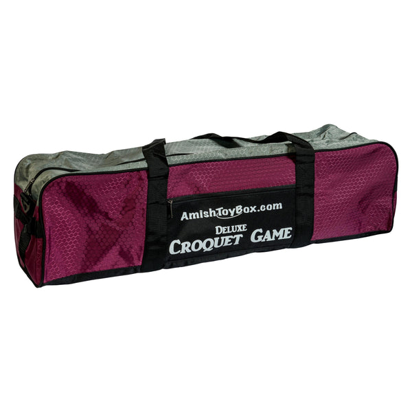 Amish-Made Family Tradition Croquet Set, 8-Player Wooden Croquet Game