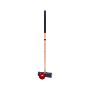 Amish-Made Deluxe Flag Croquet Golf Game Set with Duffel Bag, perfect for outdoor family fun and sports activities.