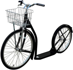 Amish-Made Deluxe Kick Scooter Bike, 24" Front Wheel 20" Rear Wheel, Adult-Size
