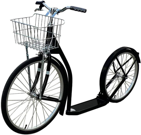 Amish-Made Deluxe Kick Scooter Bike, 24" Front Wheel 20" Rear Wheel, Adult-Size