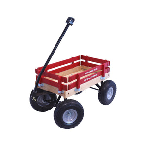 Amish Toy Box Berlin Big-Foot Pull Behind Wagon 10 inch Tires