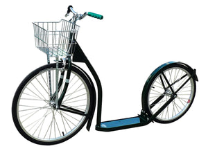 Amish-Made Deluxe Kick Scooter Bike, 24" Front Wheel 20" Rear Wheel, Adult-Size