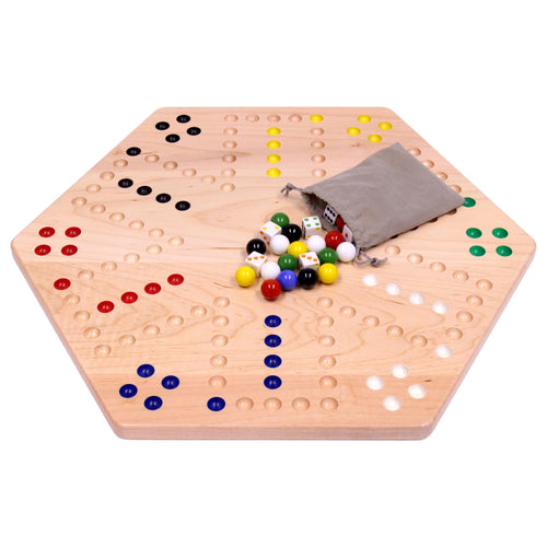 Aggravation Wahoo Marble Board Game, Double-Sided