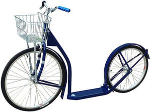 Amish-Made Deluxe Kick Scooter Bike, 24" Front Wheel 20" Rear Wheel, Adult-Size