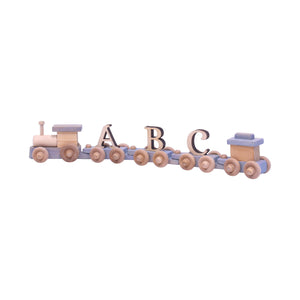 Wooden Name Train Toy, Custom ABC Letter Train, Amish-Made