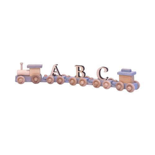 Wooden Name Train Toy, Custom ABC Letter Train, Amish-Made