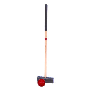 Amish-Made Individual Flag Croquet Mallet - 32" Handle - Polymer Head