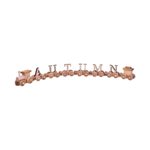 Wooden Name Train Toy, Custom ABC Letter Train, Amish-Made
