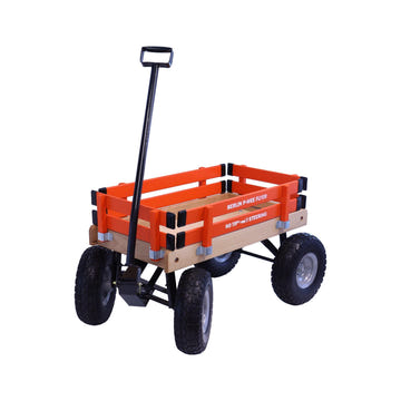 Amish Toy Box Berlin Big-Foot Pull Behind Wagon 10 inch Tires
