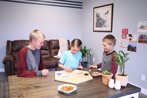 Aggravation Wahoo Marble Board Game, Double-Sided, Hand Painted