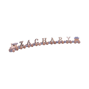 Wooden Name Train Toy, Custom ABC Letter Train, Amish-Made
