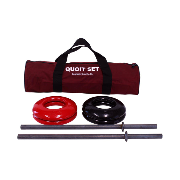 Amish-Made Cast-Steel Quoits Game Set, Official-Size, 4 LB