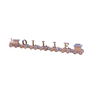Wooden Name Train Toy, Custom ABC Letter Train, Amish-Made