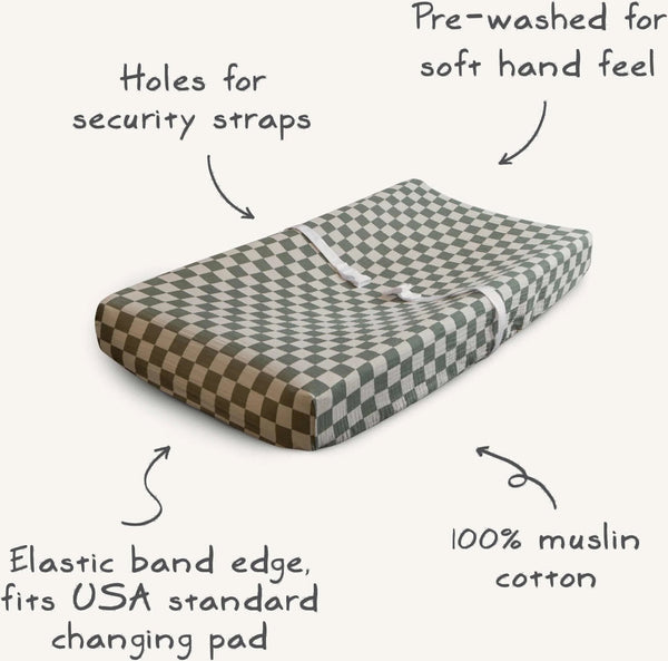 Extra Soft Muslin Changing Pad Cover
