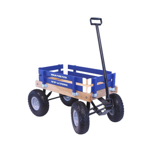 Amish Toy Box Berlin Big-Foot Pull Behind Wagon 10 inch Tires