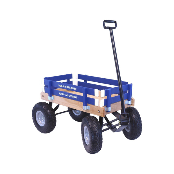 Amish Toy Box Berlin Big-Foot Pull Behind Wagon 10 inch Tires