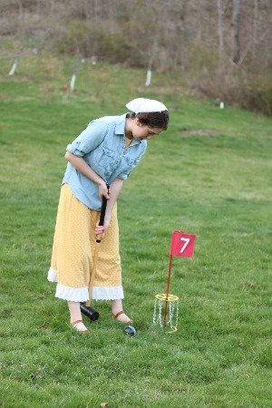 Deluxe Flag Croquet Golf Game Set with Duffel Carry Bag
