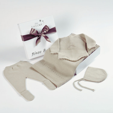 MELI | Baby Beige Layette Set (4)