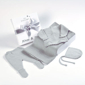 MELI | Baby Pearl Grey Layette Set (4)