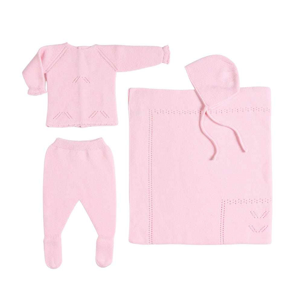 MELI Baby Girls Rose Ballerina Layette Set - Adorable outfit for infants, perfect for special occasions and everyday wear.