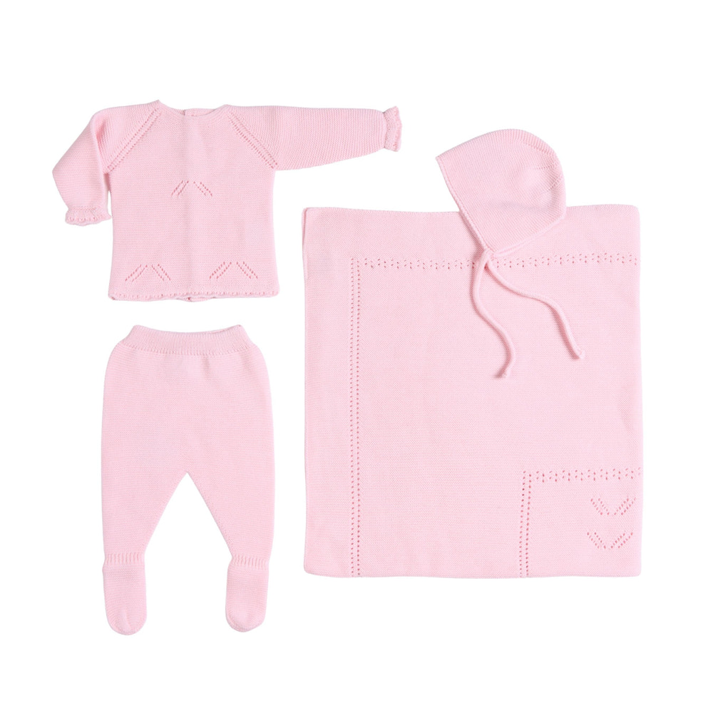 MELI | Baby Girls Rose Ballerina Layette Set (4)