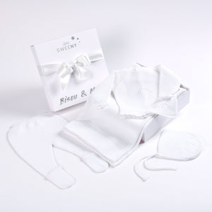 MELI | Baby White Layette Set (4)