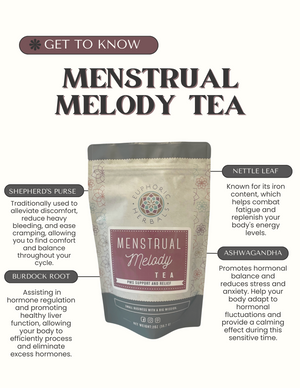 Menstrual Melody Tea | Raspberry Leaf Tea for Menstruation