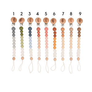 MIA | Tri-color Handmade Pacifier Clips