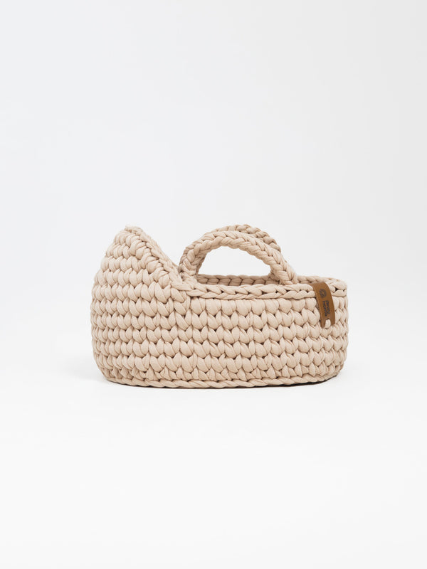 Mini Doll Moses Basket w/Rocking Stand