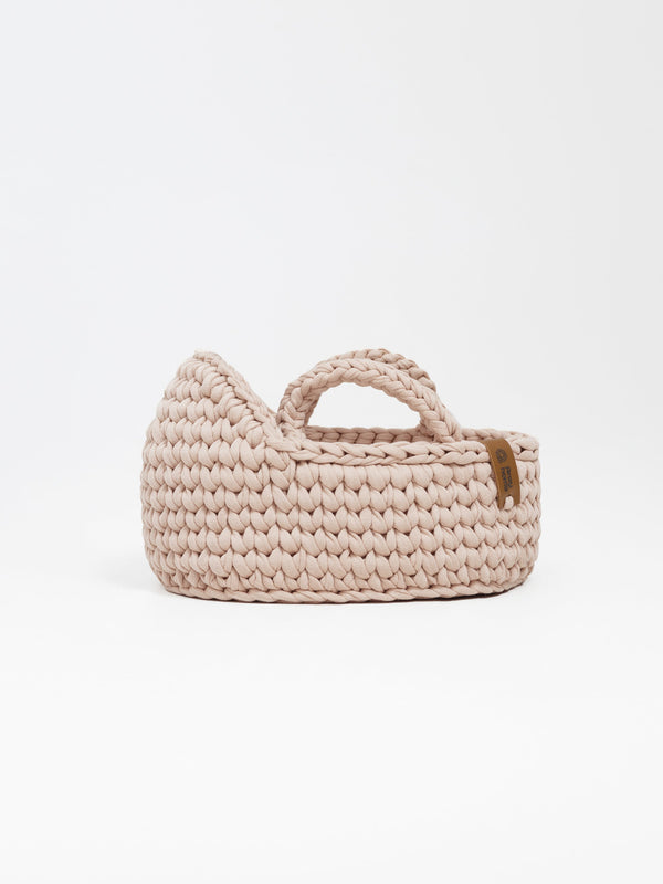 Mini Doll Moses Basket w/Rocking Stand