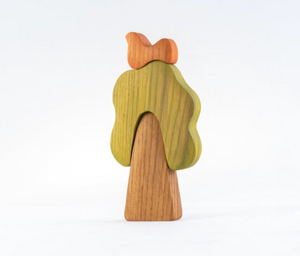 Waldorf wooden Oak Tree with the Bird