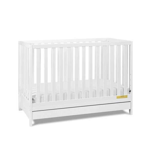 AFG Mila 3-in-1 Convertible Crib with Drawer White