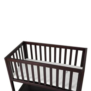 AFG Mila Wooden Portable Bassinet with Mattress Pad Espresso