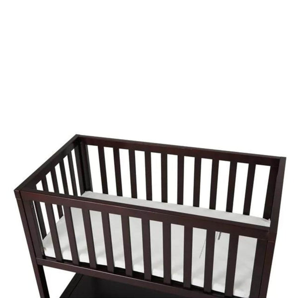AFG Mila Wooden Portable Bassinet with Mattress Pad Espresso