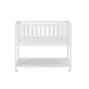 AFG Mila Wooden Portable Bassinet with Mattress Pad White