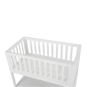 AFG Mila Wooden Portable Bassinet with Mattress Pad White