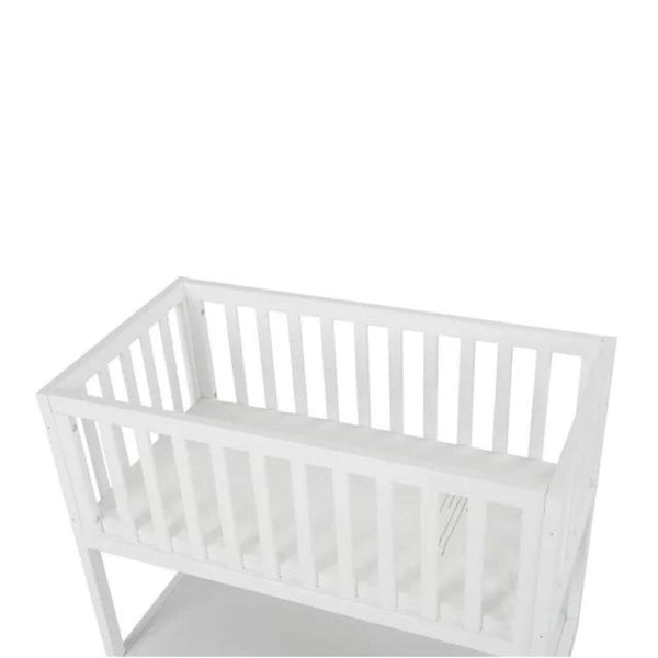 AFG Mila Wooden Portable Bassinet with Mattress Pad White